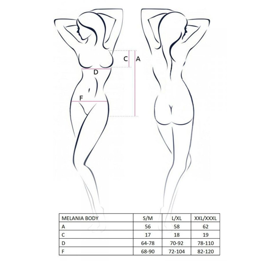 Боді Passion MELANIA BODY S/M, black фото 5
