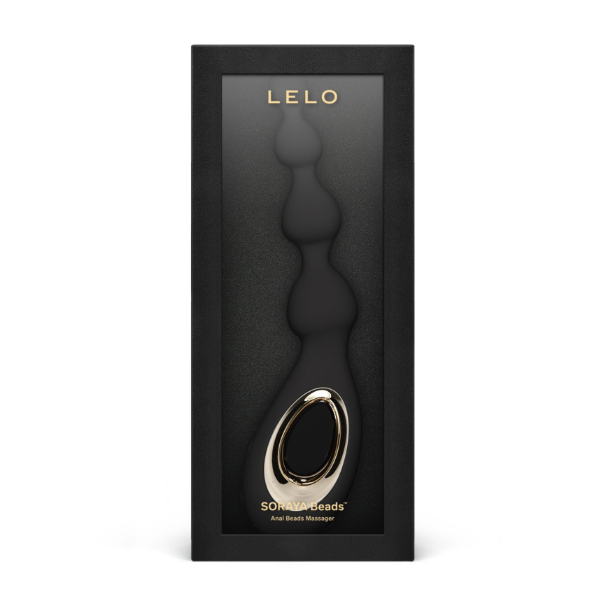Анальне намисто з вібрацією LELO Soraya Beads Black, різний діаметр намистин, 8 режимів фото 6