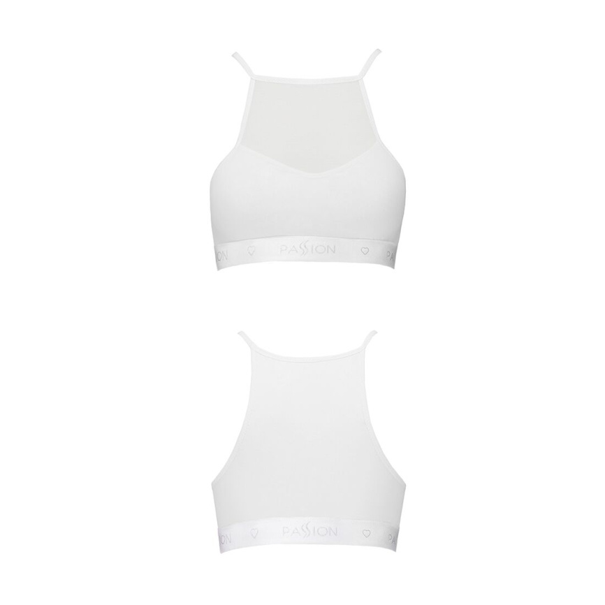 Спортивний топ з прозорою вставкою Passion PS006 TOP XL, white фото 4