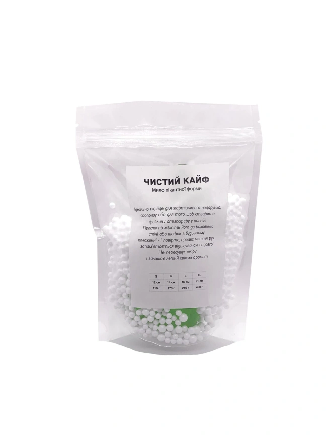 Мыло в форме пениса Чистий Кайф Green size S, крафтовое мыло-член, натуральное фото 4