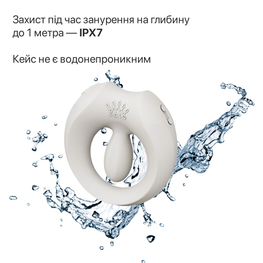 Ерекційне смарт-віброкільце Zalo Apis Ivory White, до 4 годин роботи, зарядний кейс фото 31