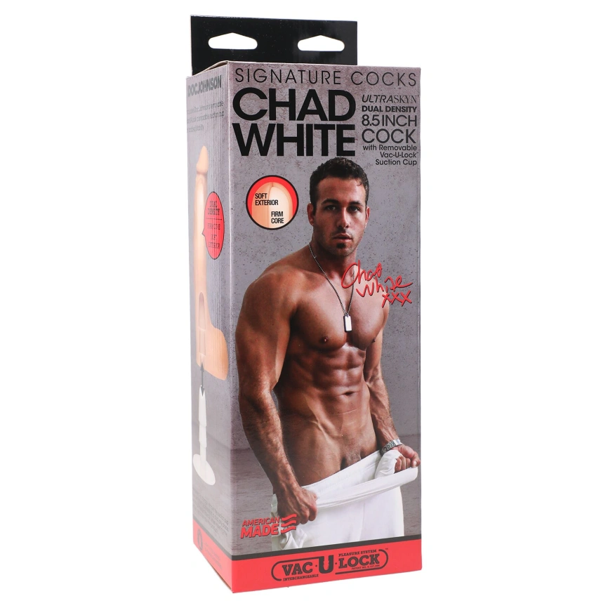Фаллоимитатор Doc Johnson Signature Cocks – Chad White 8,5 inch UltraSkyn фото 5