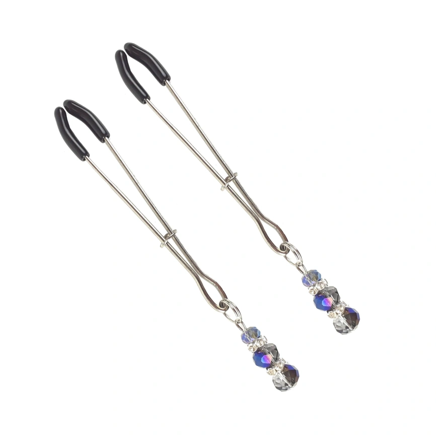 Зажимы для сосков Art of Sex - Nipple Clamps Lovely Blue фото 1