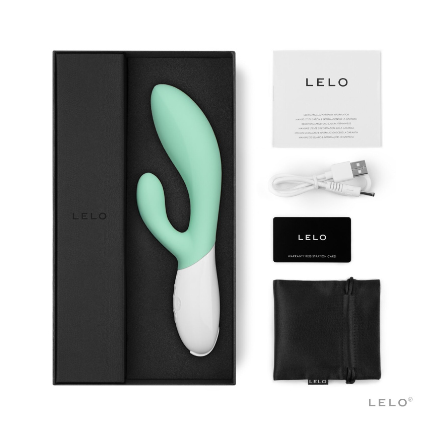 Вібратор-кролик LELO Ina 3 Seaweed, 10 режимів вібрації, потужний мотор фото 2