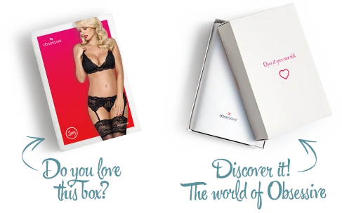 Кружевной комплект белья Obsessive 810-SEG-1 S/M Black, бюстгальтер, стринги, пояс для чулок фото 9