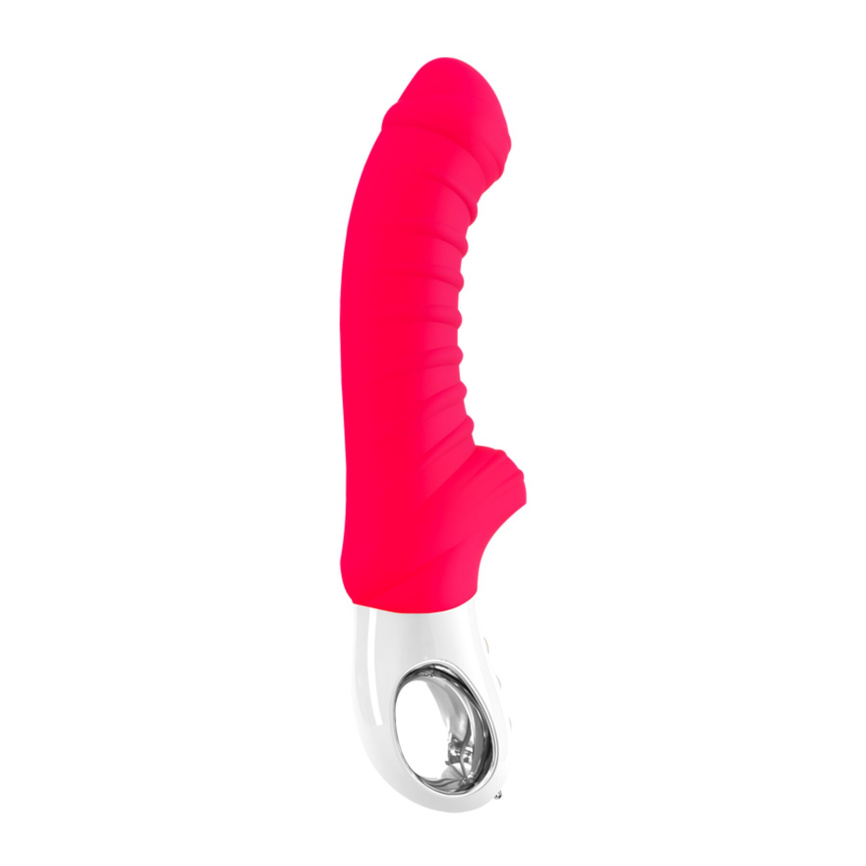 Вібратор для точки G Fun Factory TIGER india red, ребристий, підходить для анальної стимуляції фото 1