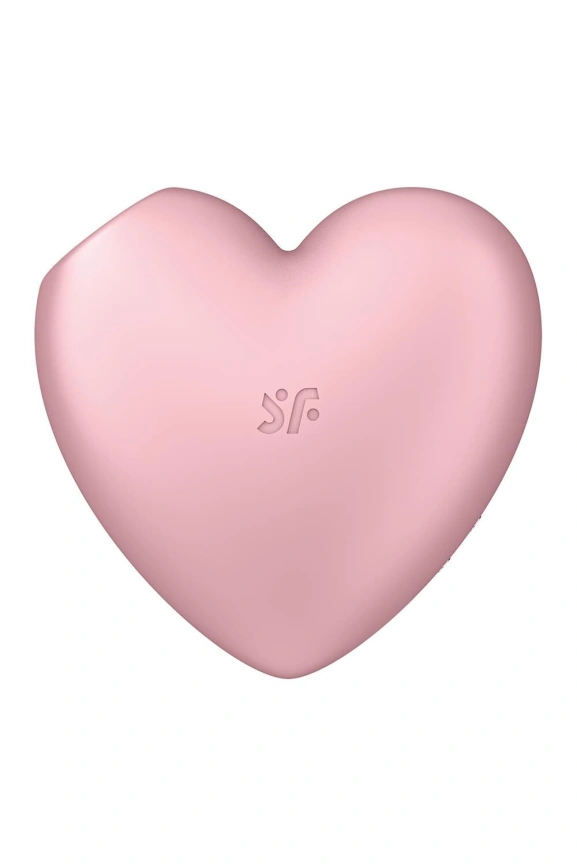 Вакуумный стимулятор-сердечко с вибрацией Satisfyer Cutie Heart Light Red фото 4