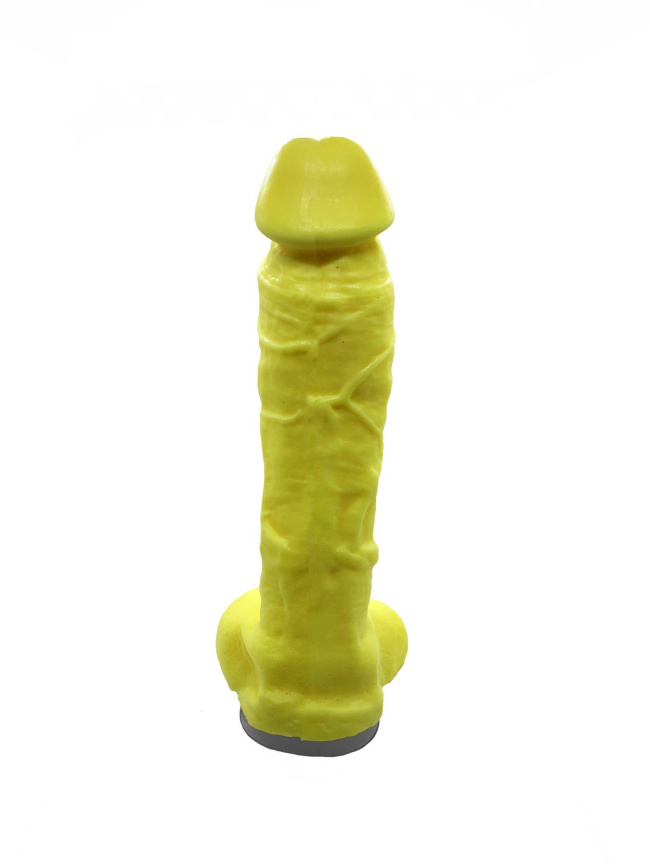 Мило у формі пеніса Чистий Кайф Yellow size XL, крафтове мило-член, натуральне фото 3