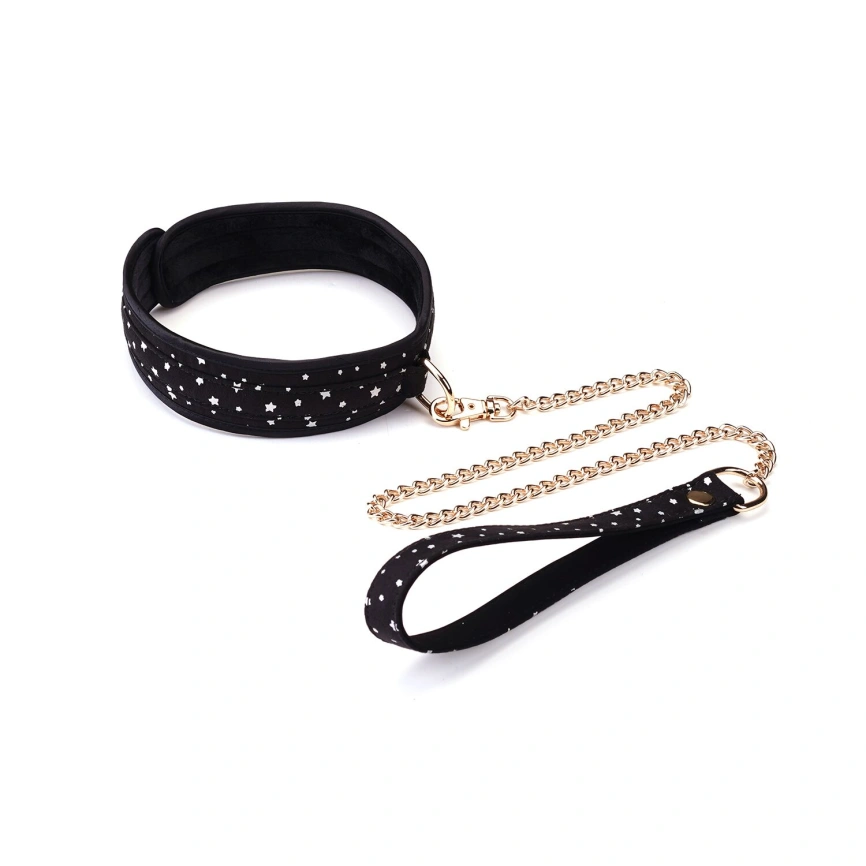 Набор Liebe Seele Stary Nights 7pcs Bondage Kit, фиксаторы, ошейник с поводком, кляп, флоггер, маска фото 6