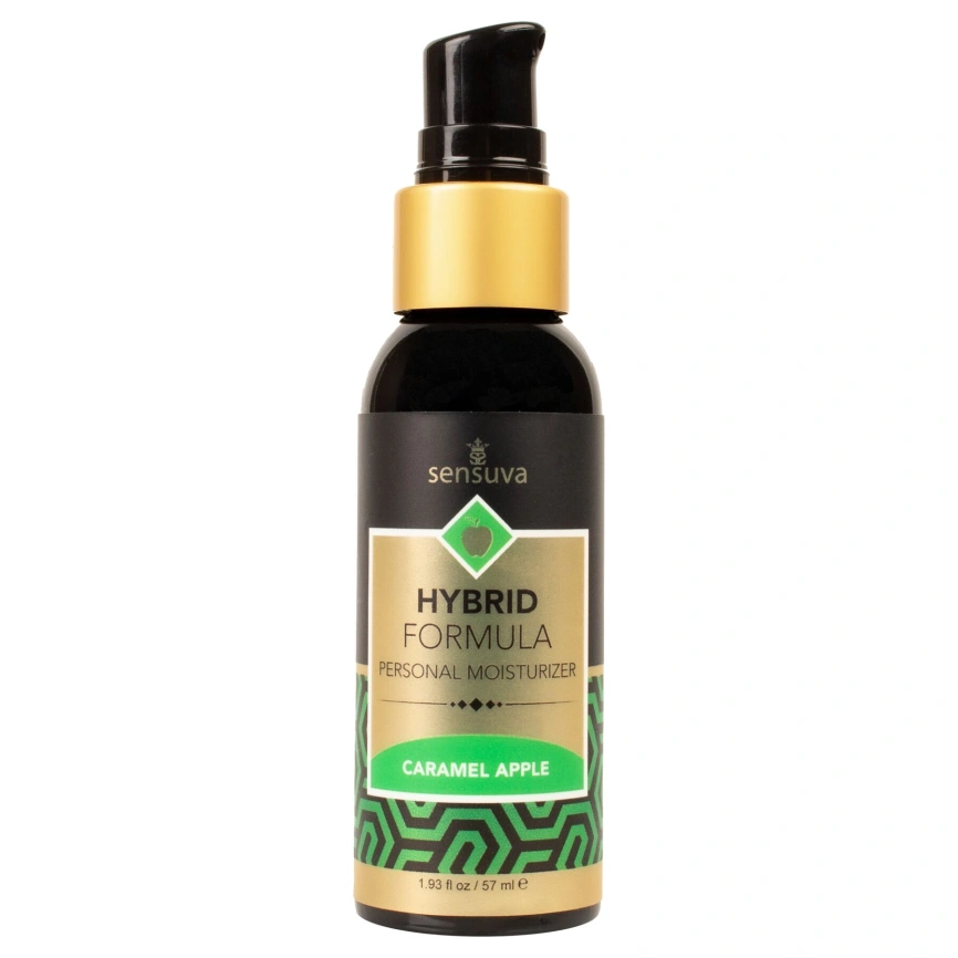 Смазка водно-силиконовая Sensuva Hybrid Caramel Apple (57 мл) без сахара, можно для оральных ласк фото 2