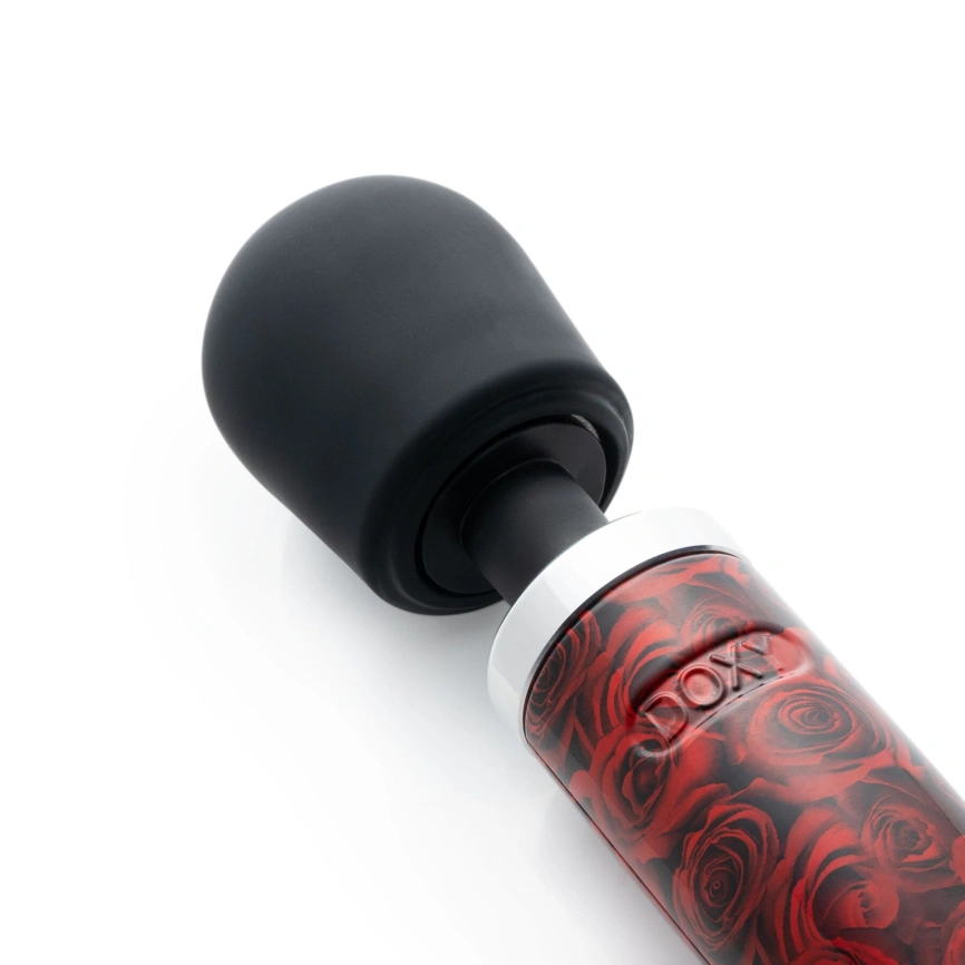 Вибромассажер DOXY Die Cast ROSE PATTERN, очень мощный, питание 220В, металлический корпус фото 3