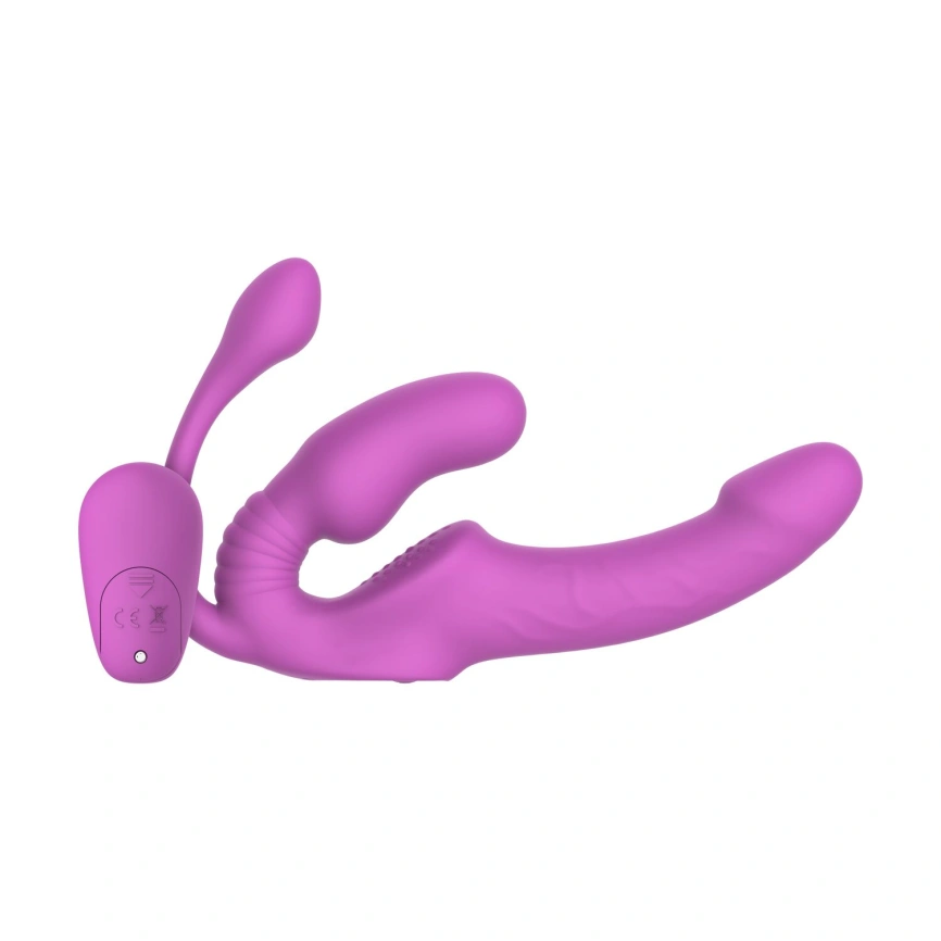 Безремневой страпон с анальной вставкой Teazers Strapless Strap-On with Anal Plug фото 3