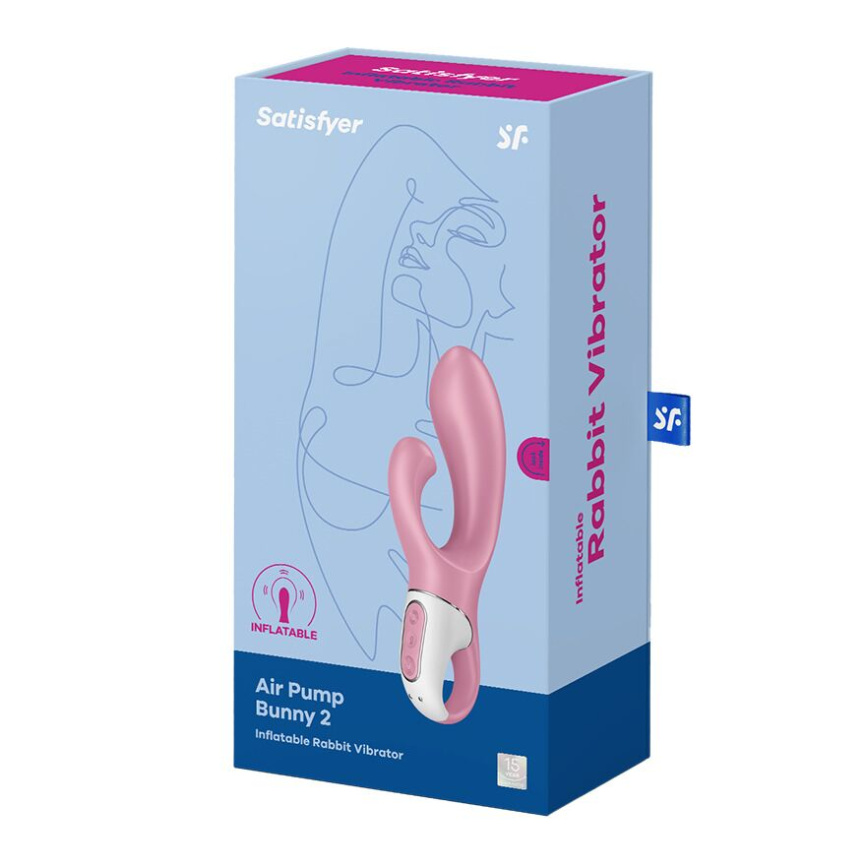 Вібратор-кролик надувний Satisfyer Air Pump Bunny 2 фото 5