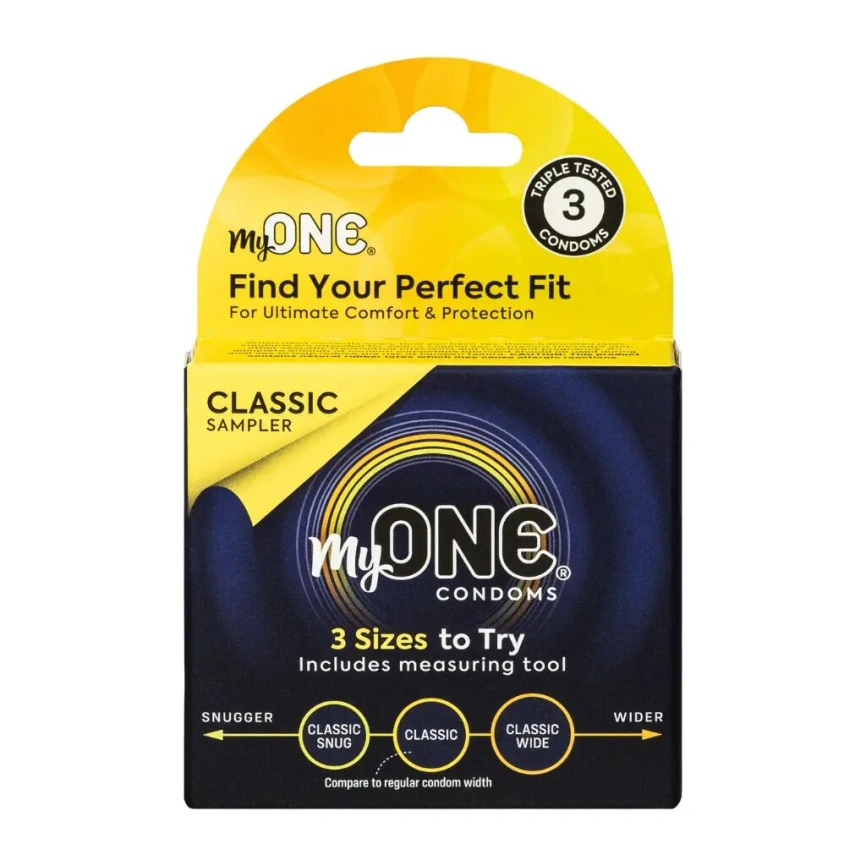 Презервативы MyONE Classic Sampler 3 шт, картонная коробка фото 1