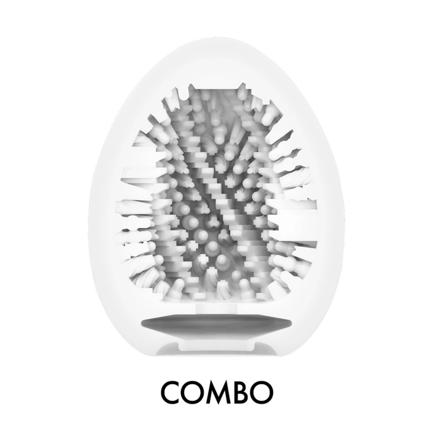 Мастурбатор-яйцо Tenga Egg Combo, плотный TPE, пробник лубриканта 5 мл фото 3