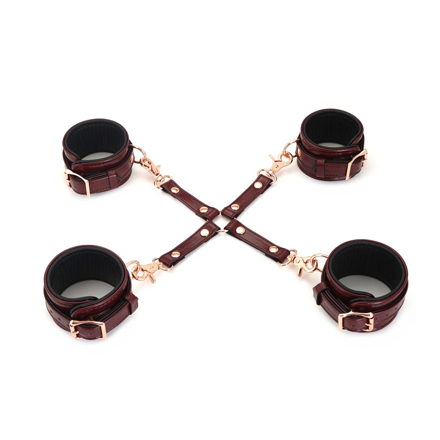 Кожаная крестовина Liebe Seele Wine Red Hogtie фото 2
