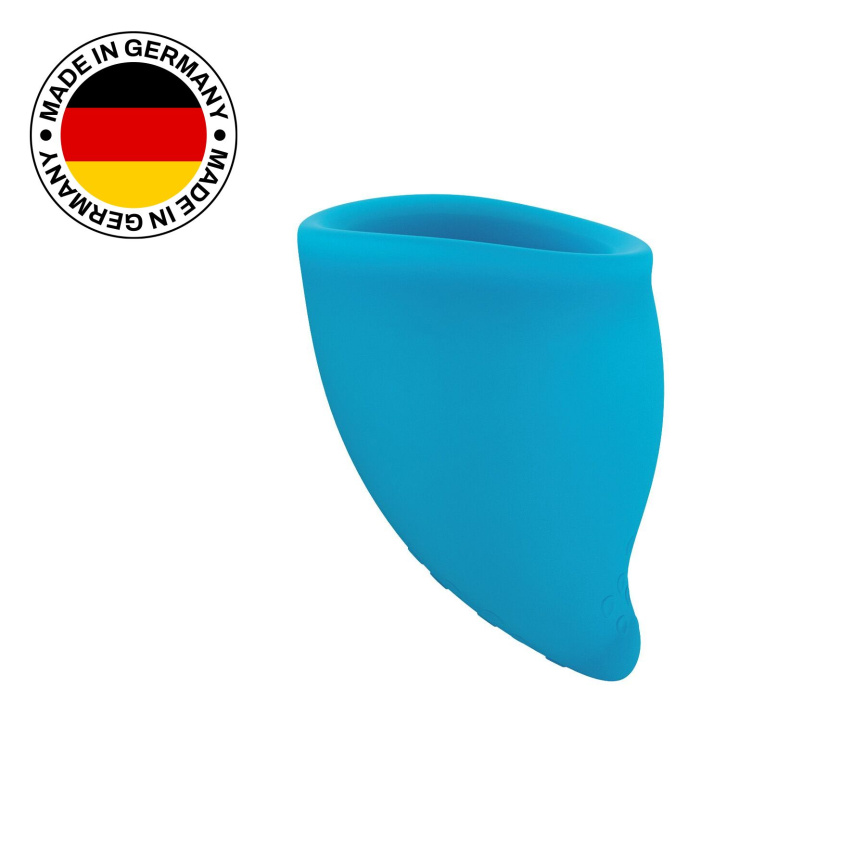Менструальна чаша Fun Factory FUN CUP SIZE A, бірюзова, багаторазова, діаметр 4 см, об’єм 20 мл фото 7
