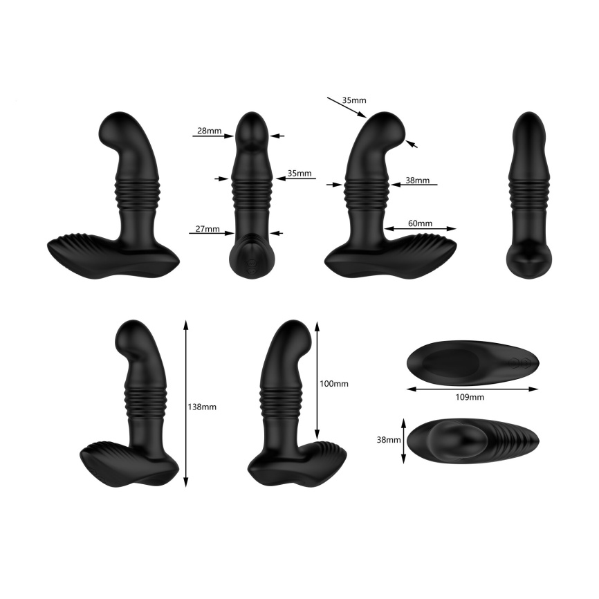 Масажер простати Nexus Thrust Prostate Edition, вібрація та пульсація, пульт ДК фото 7