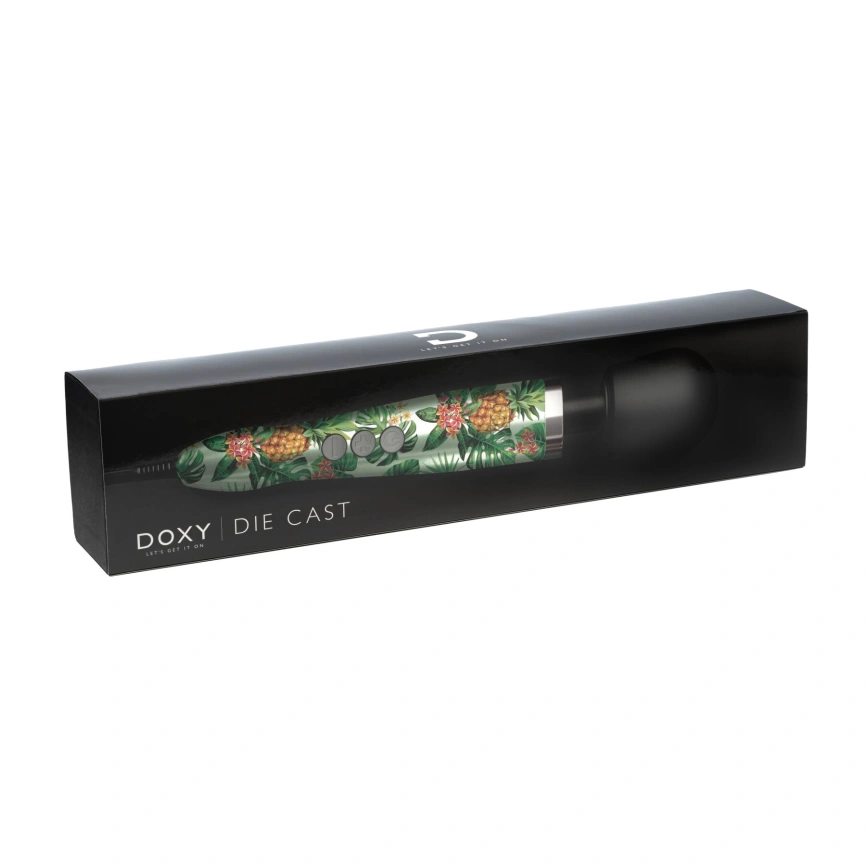 Вибромассажер DOXY Die Cast PINEAPPLE, очень мощный, питание 220В, металлический корпус фото 2