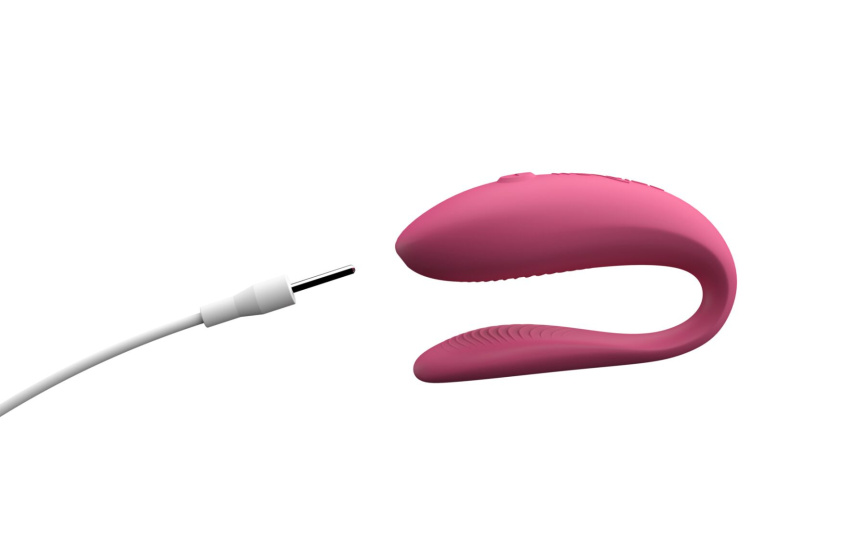 Смарт-вібратор для пар We-Vibe Sync Lite Pink, 10 віброрежимів, можна поєднувати з проникним сексом фото 5