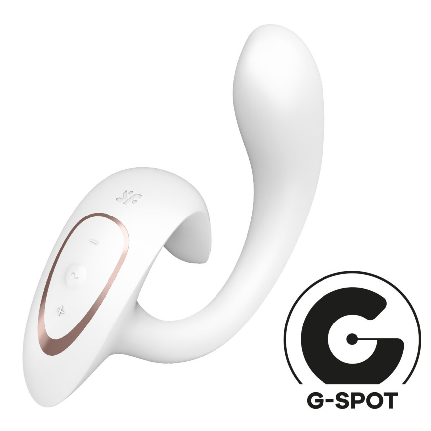 Вагінально-кліторальний вібратор Satisfyer G for Goddess 1 White, 2 мотори фото 1