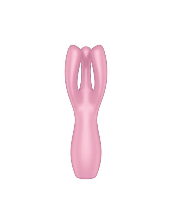 Кліторальний вібратор Satisfyer Threesome 3 Pink з трьома пальчиками фото 3