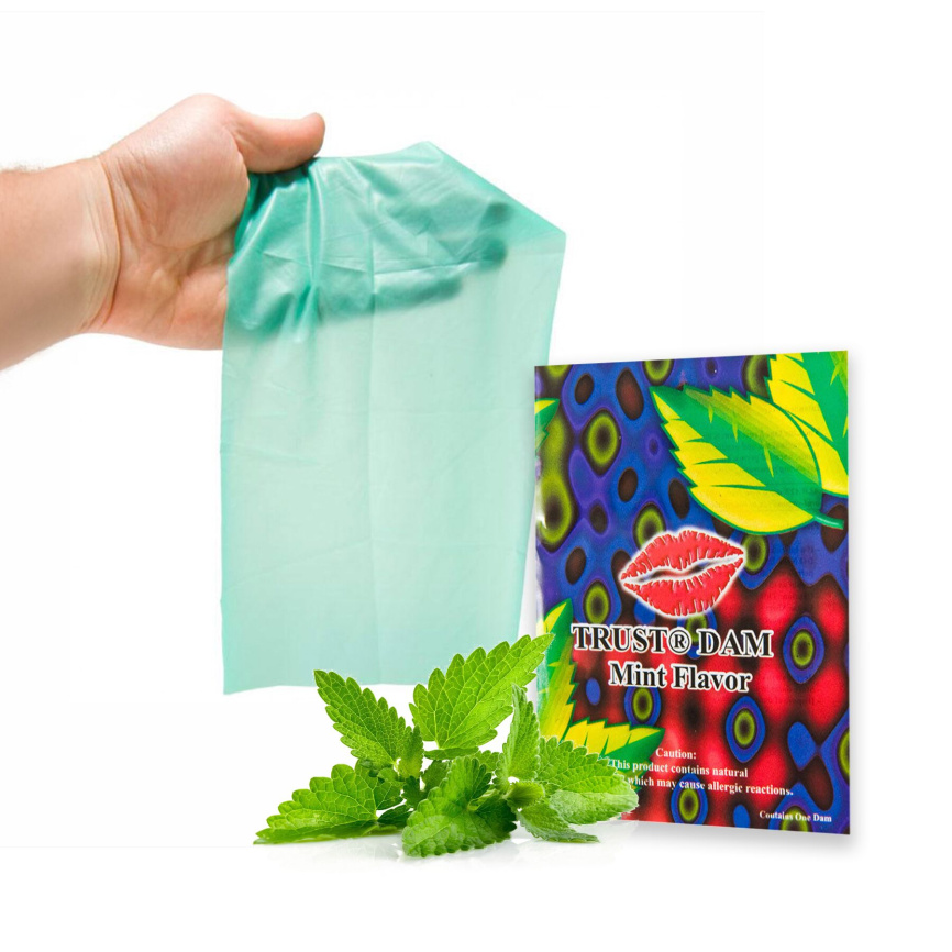 Латексна серветка Latex Dental Dams Mint 1 шт фото 1