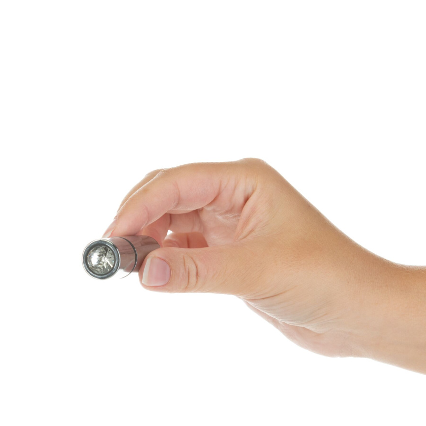 Віброкуля PowerBullet First-Class Bullet 2.5″ with Key Chain Pouch, Silver, 9 режимів вібрації фото 3