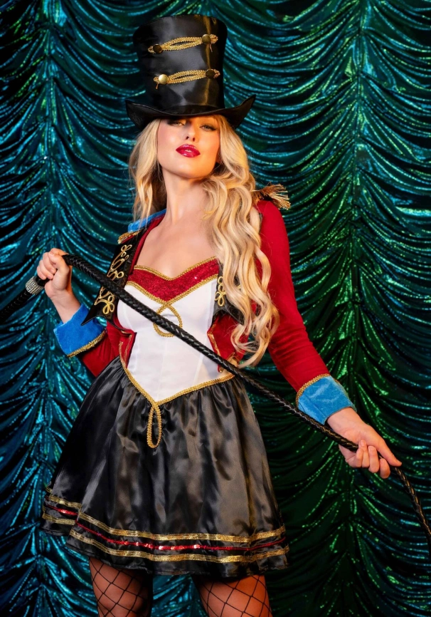 Костюм дрессировщицы Leg Avenue Classic Ringmaster Costume M, платье, шляпа фото 4