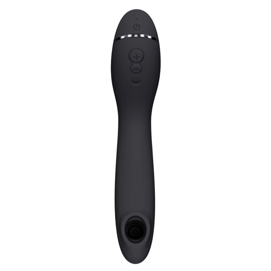Вакуумный стимулятор для точки G и клитора с вибрацией Womanizer OG Dark Grey, 12 уровней, 3 режима фото 2