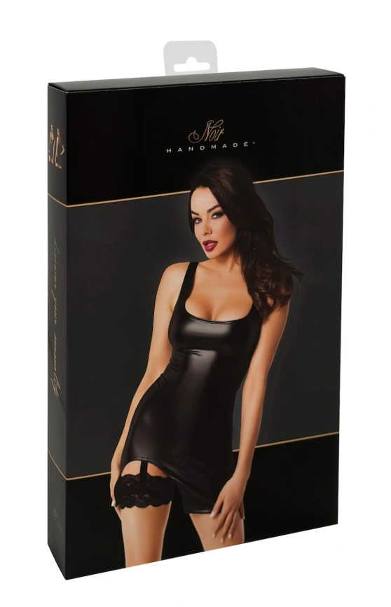 Платье Noir Handmade F344 Powerwetlook dress with garter - XL фото 8