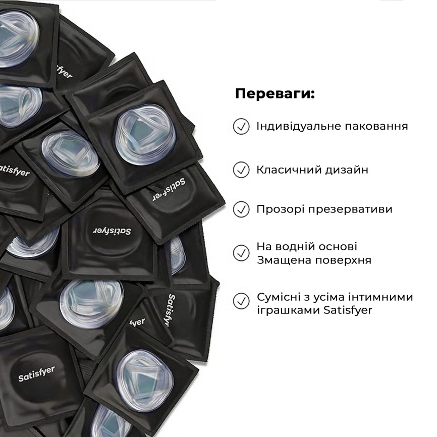Презерватив Satisfyer Premium Condoms 53 мм 1 шт фото 4
