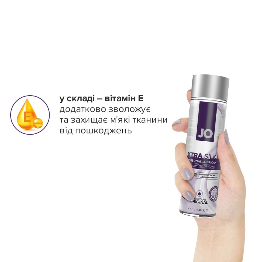 Лубрикант на силиконовой основе JO Xtra Silky Silicone (60 мл) фото 4
