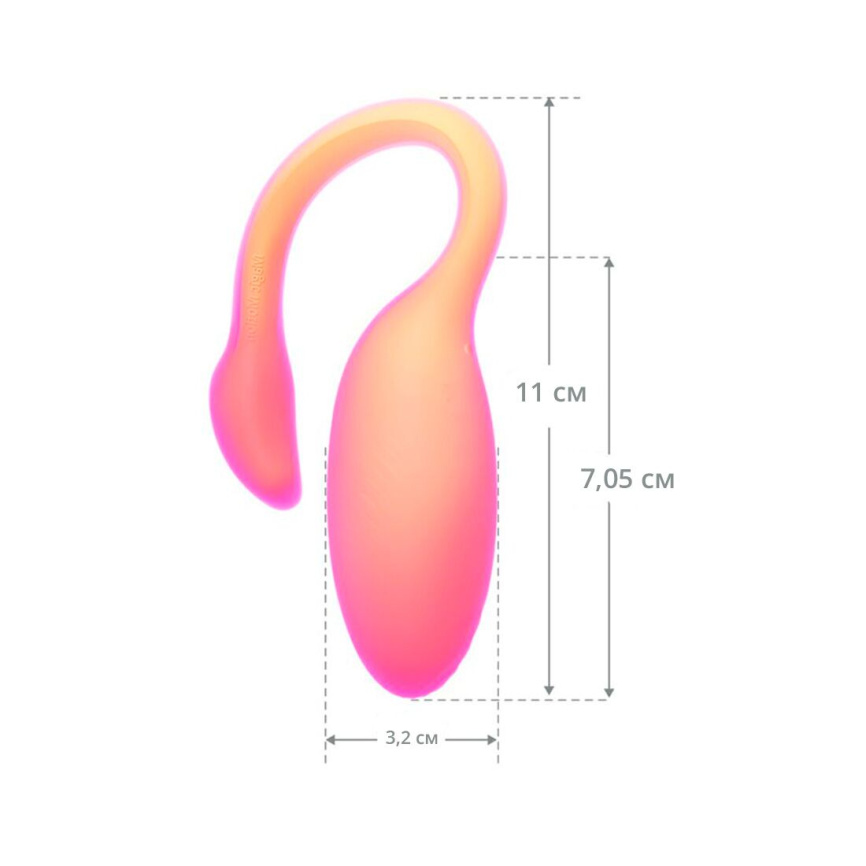 Смарт-віброяйце Magic Motion Flamingo Max Orange 2 в 1: віброяйце та тренажер Кегеля, 10 режимів фото 18