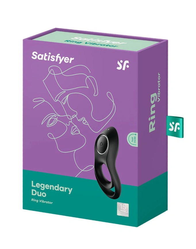 Эрекционное кольцо с вибрацией Satisfyer Legendary Duo для члена и мошонки фото 6
