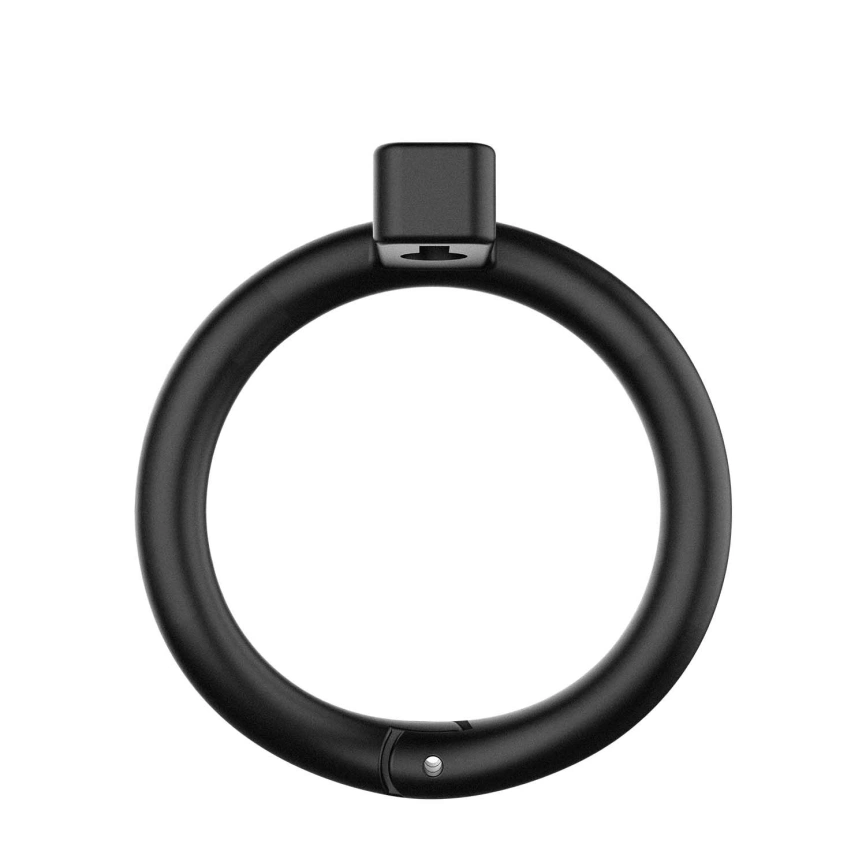 Клетка для пениса LOCKINK SEVANDA Naja-Cobra Chastity Cage Satin Black, 3 кольца разных размеров фото 4