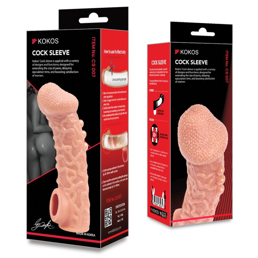 Насадка на член Kokos Cock Sleeve CS 007 L фото 5