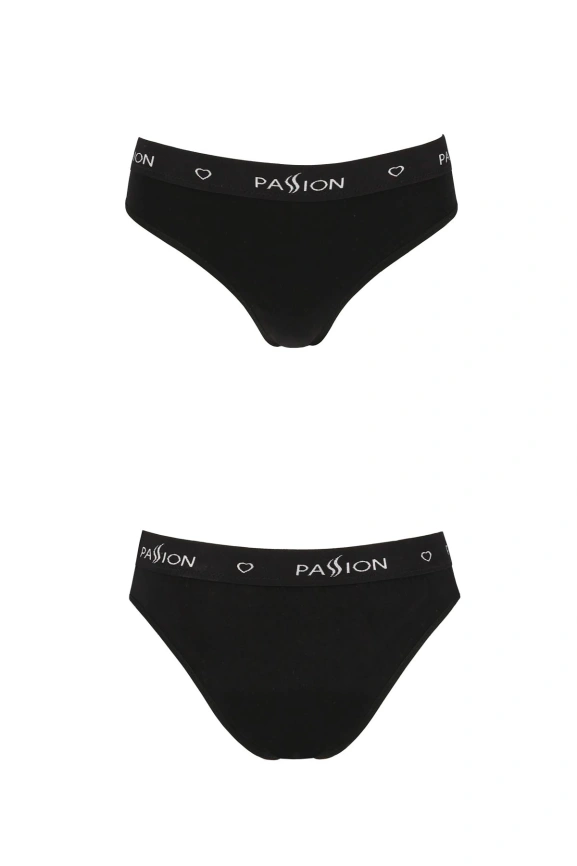 Трусики-слипы из хлопка с эластаном Passion PS004 PANTIES L, black фото 4