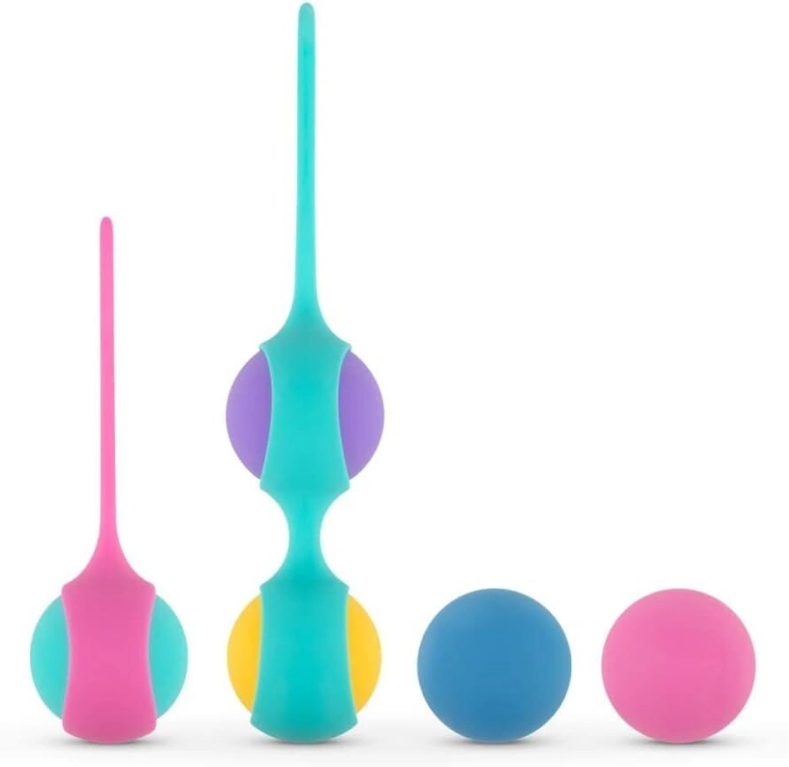 Набор вагинальных шариков PMV20: Vita – Kegel Ball Set, масса 40, 50, 60 г, два держателя фото 2
