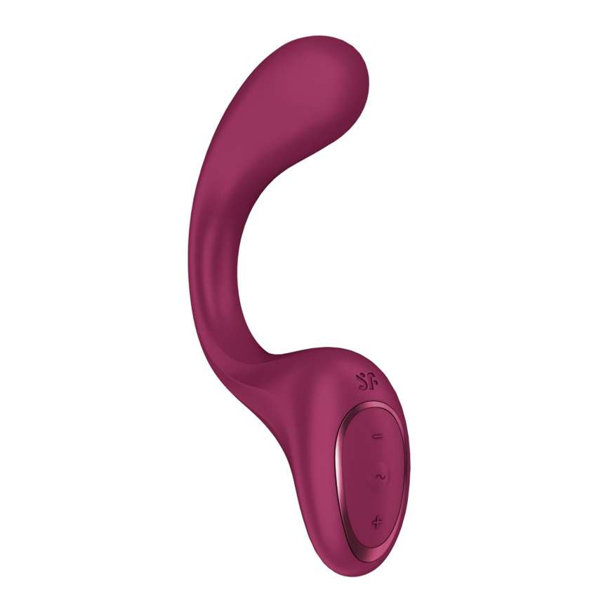 Вагінально-кліторальний вібратор Satisfyer G for Goddess 2 Wine Red, 2 мотори фото 2