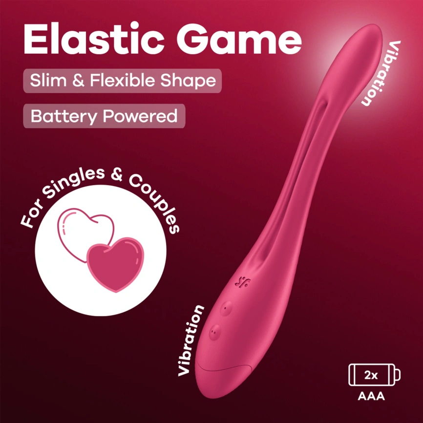 Универсальный гибкий вибратор для пар Satisfyer Elastic Game Battery Series фото 6