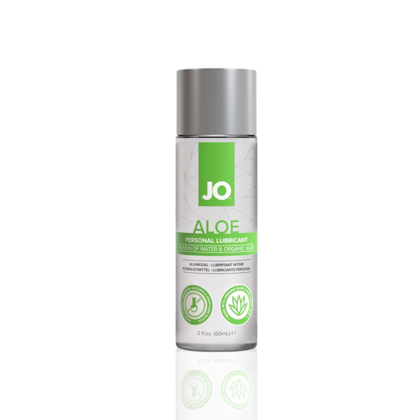 Змазка на водній основі JO H2O Organic Aloe (60 мл), зволожувальний та заспокійливий ефект фото 2