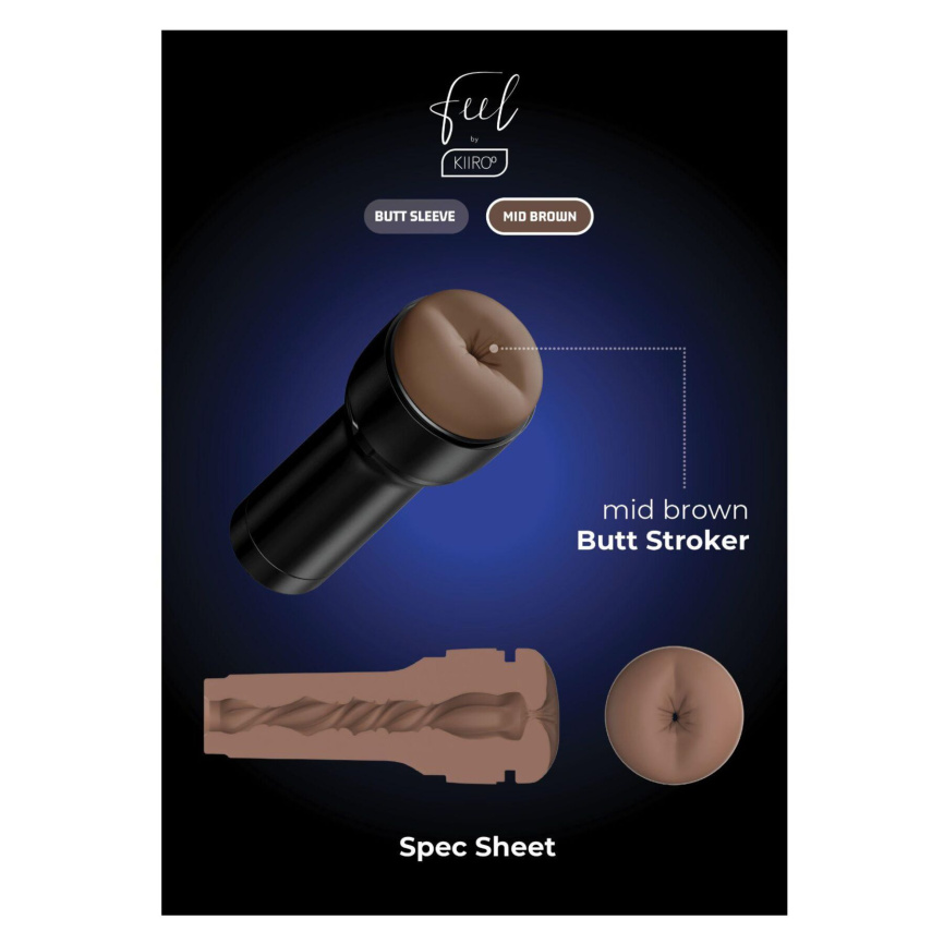 Мастурбатор-попа Kiiroo Feel Stroker Butt Mid Brown для секс-машини Kiiroo Keon фото 8