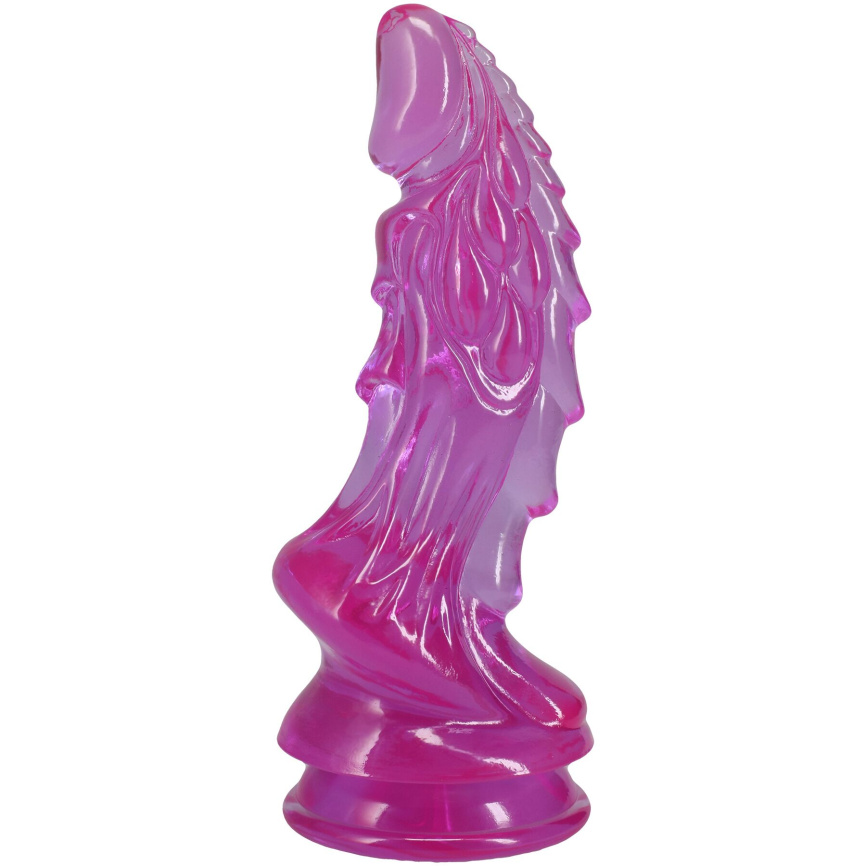 Фентезійний фалоімітатор Doc Johnson Crystal Jellies - Invader Dong 8.5 Inch - Purple фото 1