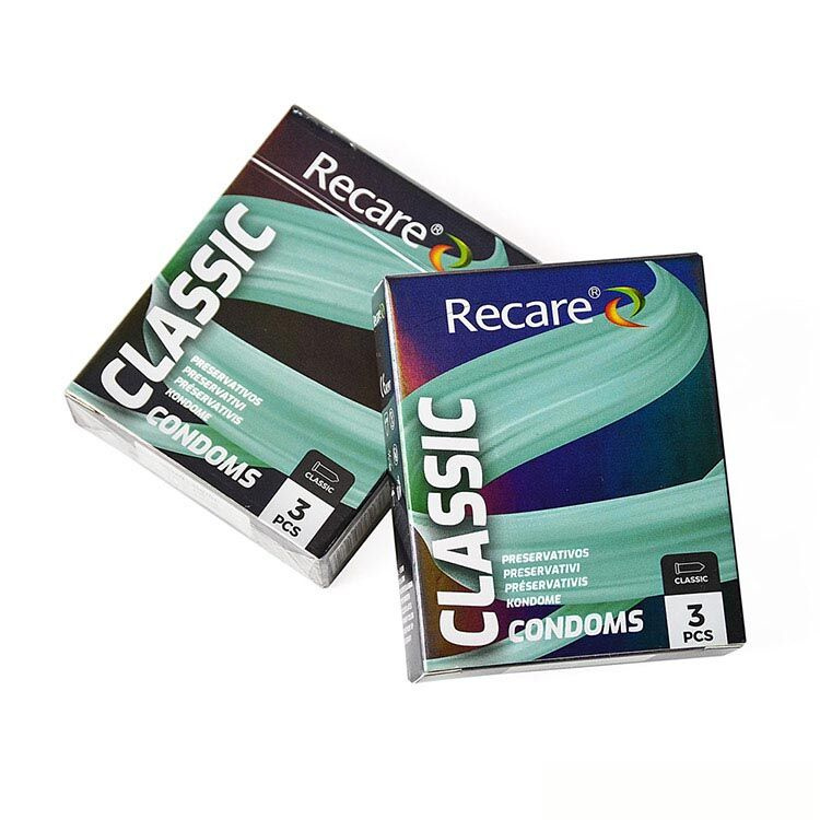 Презервативи Holographic Recare Classic Condoms 3 шт, класичні фото 3