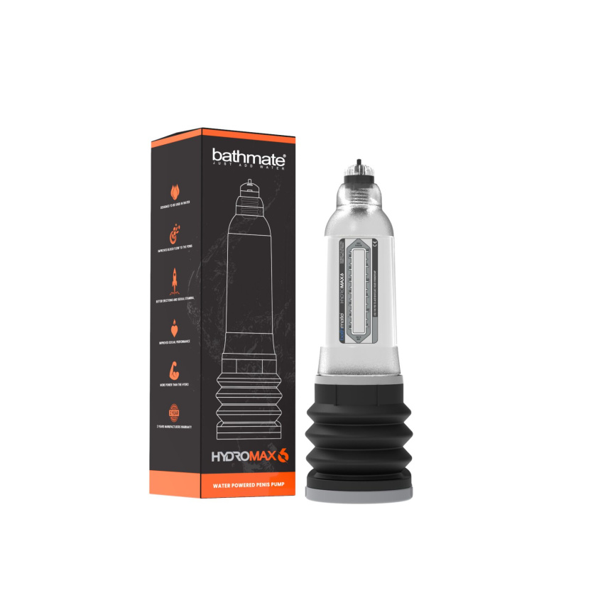 Гідропомпа Bathmate Hydromax 6 Clear, для члена довжиною від 10 до 15 см, діаметр до 5,2 см фото 2