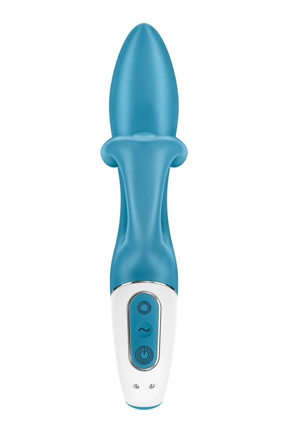 Вибратор кролик с тройным отростком Satisfyer Embrace me Turquoise, 2 мотора, диаметр 3,6 см фото 5