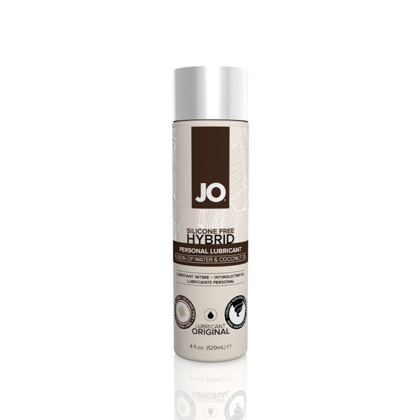 Змазка-крем з кокосовою олією JO Coconut Hybrid ORIGINAL (120 мл) біла фото 1