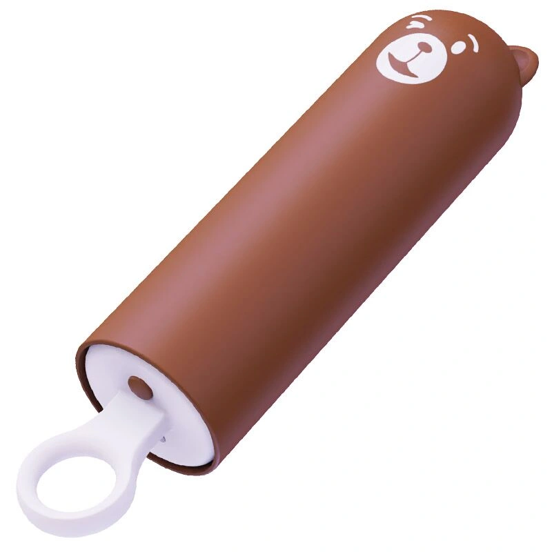 Вибратор CuteVibe Teddy Brown (Pink Dildo), реалистичный вибратор под видом мороженого фото 2