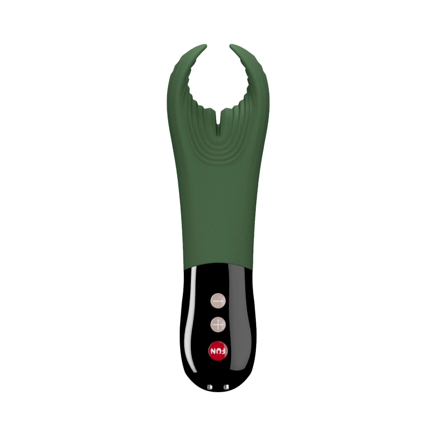Вибратор для пениса Fun Factory MANTA moss green/black, подходит для парных игр фото 3
